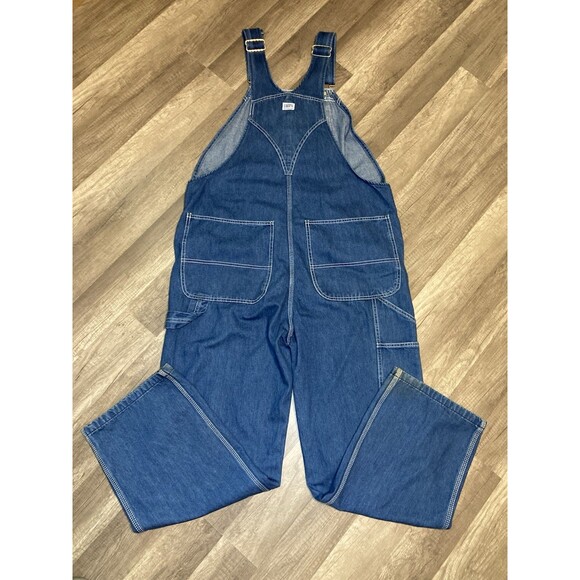 Liberty Overalls Mens 38x30 (29) Denim Bibs Coveralls Carpenter Utility Workwear - Picture 5 of 10